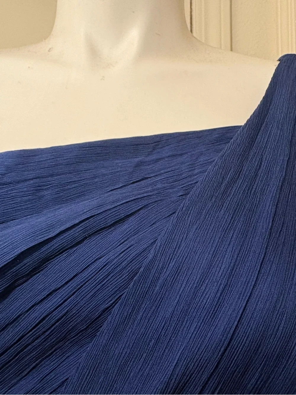 J. Crew Deep Blue Pleated Maxi Skirt
